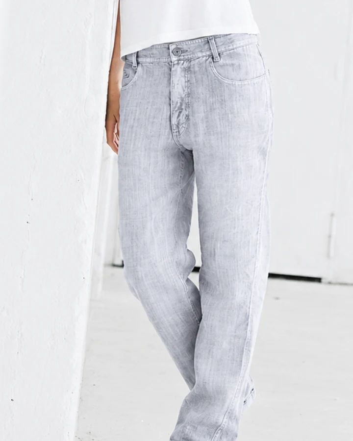 Hempage Herren vegan Hose Hempage Platingrau