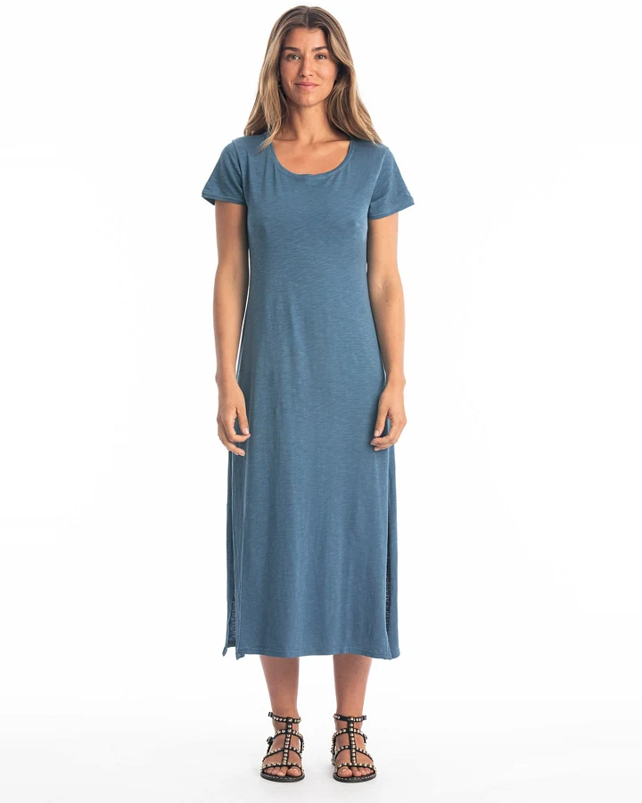 RAVENS VIEW IBIZA Damen vegan Kleid Uma Blau