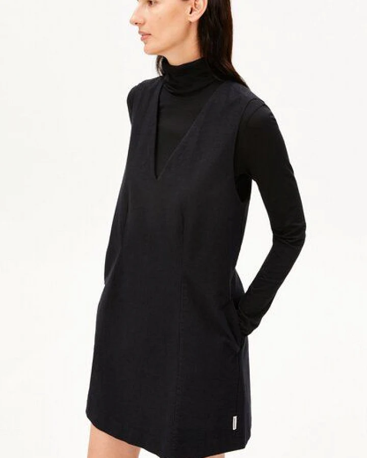ARMEDANGELS HERRINGBONE PINAAFO Damen Kleid aus Bio-Baumwoll Mix