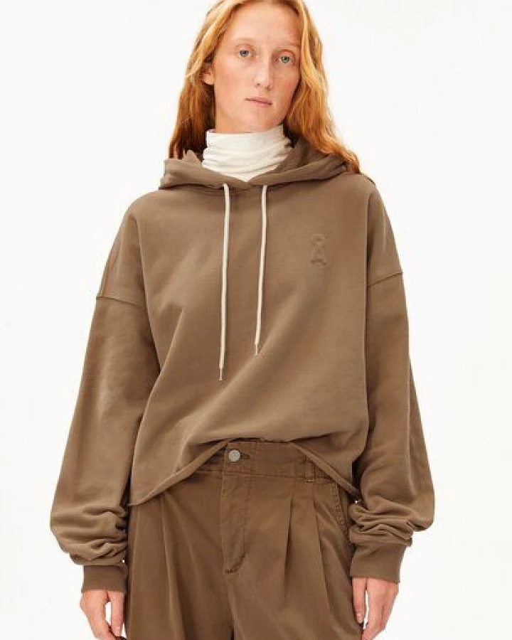 Produktseite: ARMEDANGELS ICONIC Å OPEN EDGE Damen Kapuzenpullover aus 100% Bio-Baumwolle