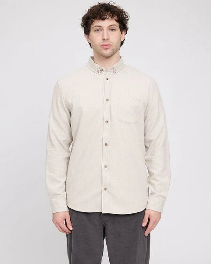 Mazine Melange Flannel Hemd aus Biobaumwolle