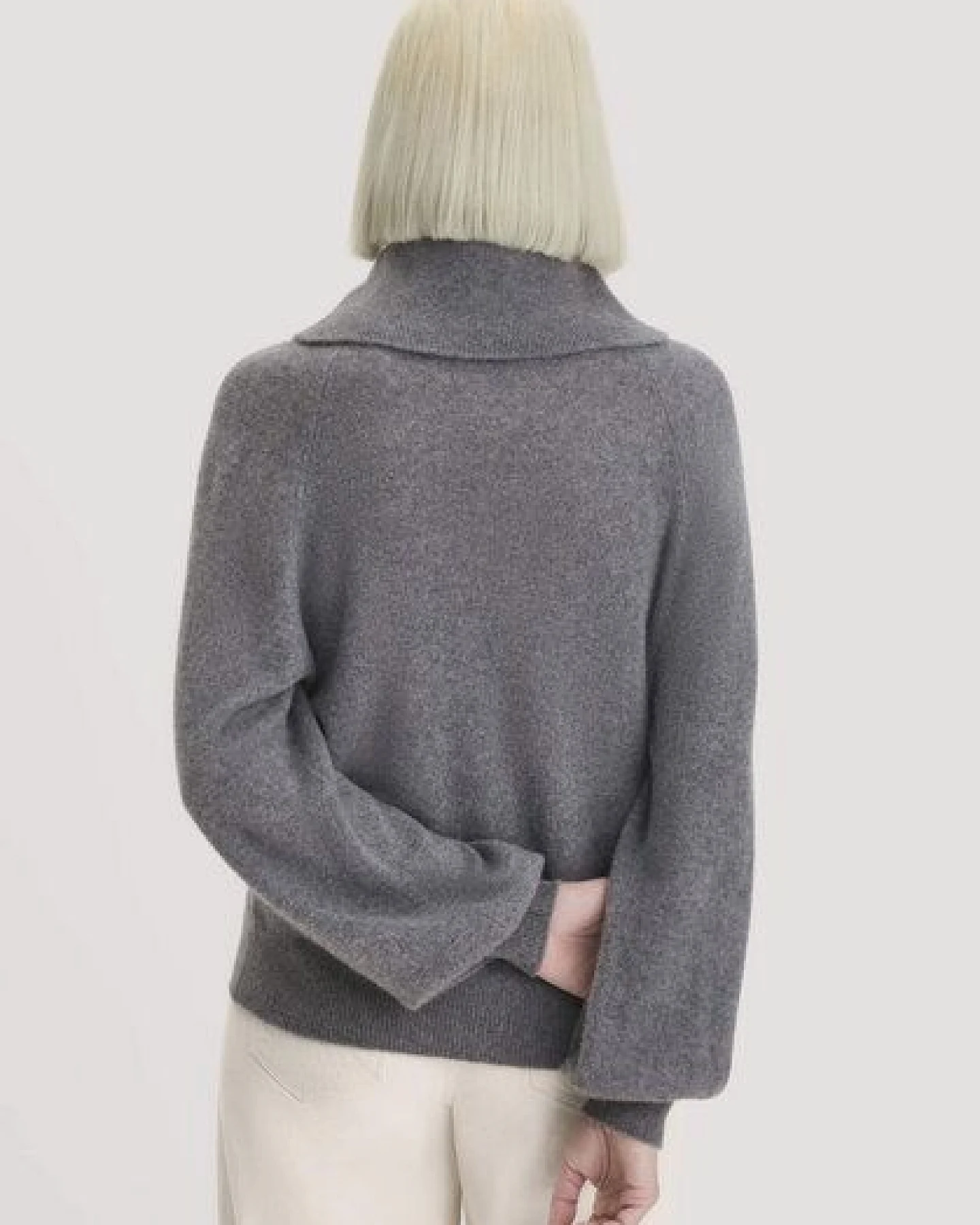 hessnatur Strick-Pullover Relaxed aus Cashmere mit Recyclinganteil – Ansicht 2