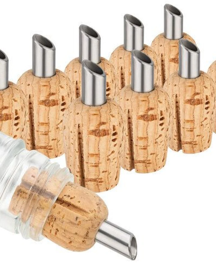 Kork-Deko 10er Set: Ausgießer aus Naturkork