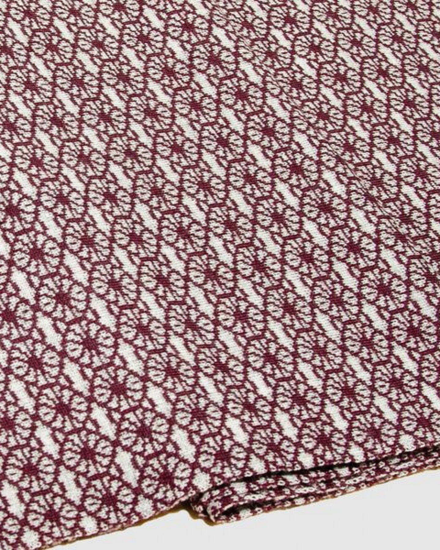 LANARTO slow fashion Schal Muster 'Blüte' zweifarbig gestrickt aus mulesingfreier Merinowolle – Ansicht 3