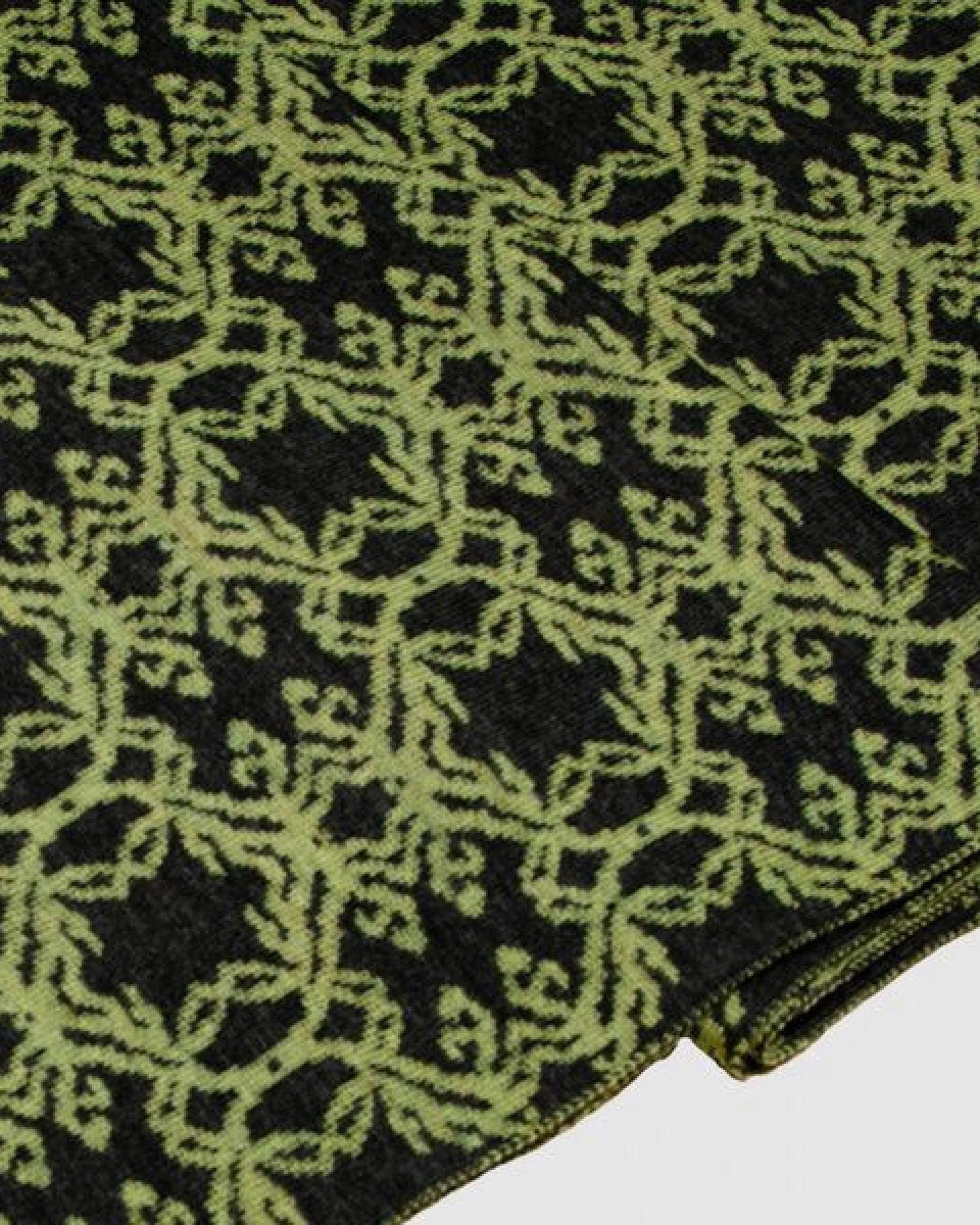 LANARTO slow fashion Schal Muster 'Kranz' zweifarbig gestrickt aus mulesingfreier Merinowolle – Ansicht 3