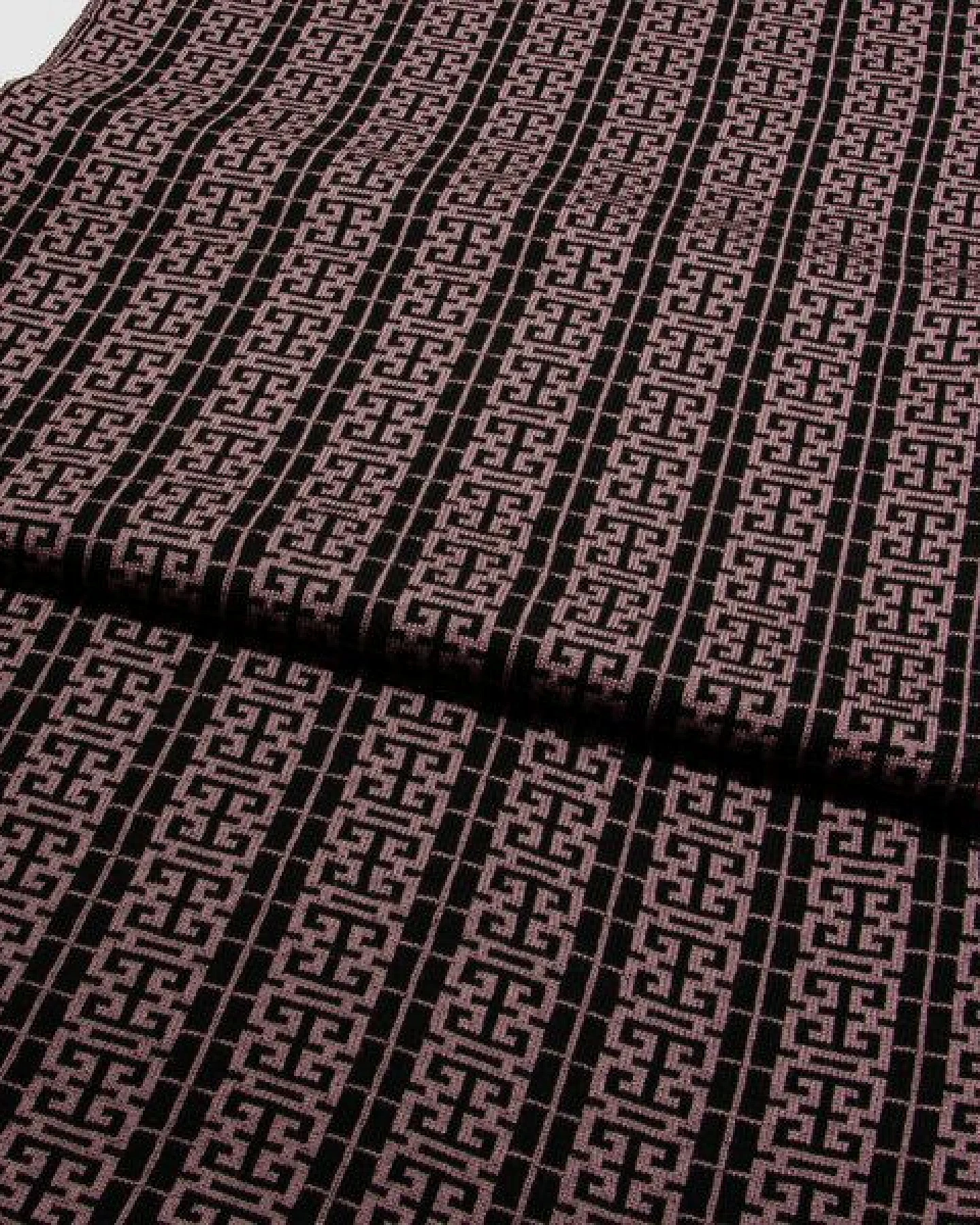 LANARTO slow fashion Schal Muster 'Peking' zweifarbig gestrickt aus mulesingfreier Merinowolle – Ansicht 2