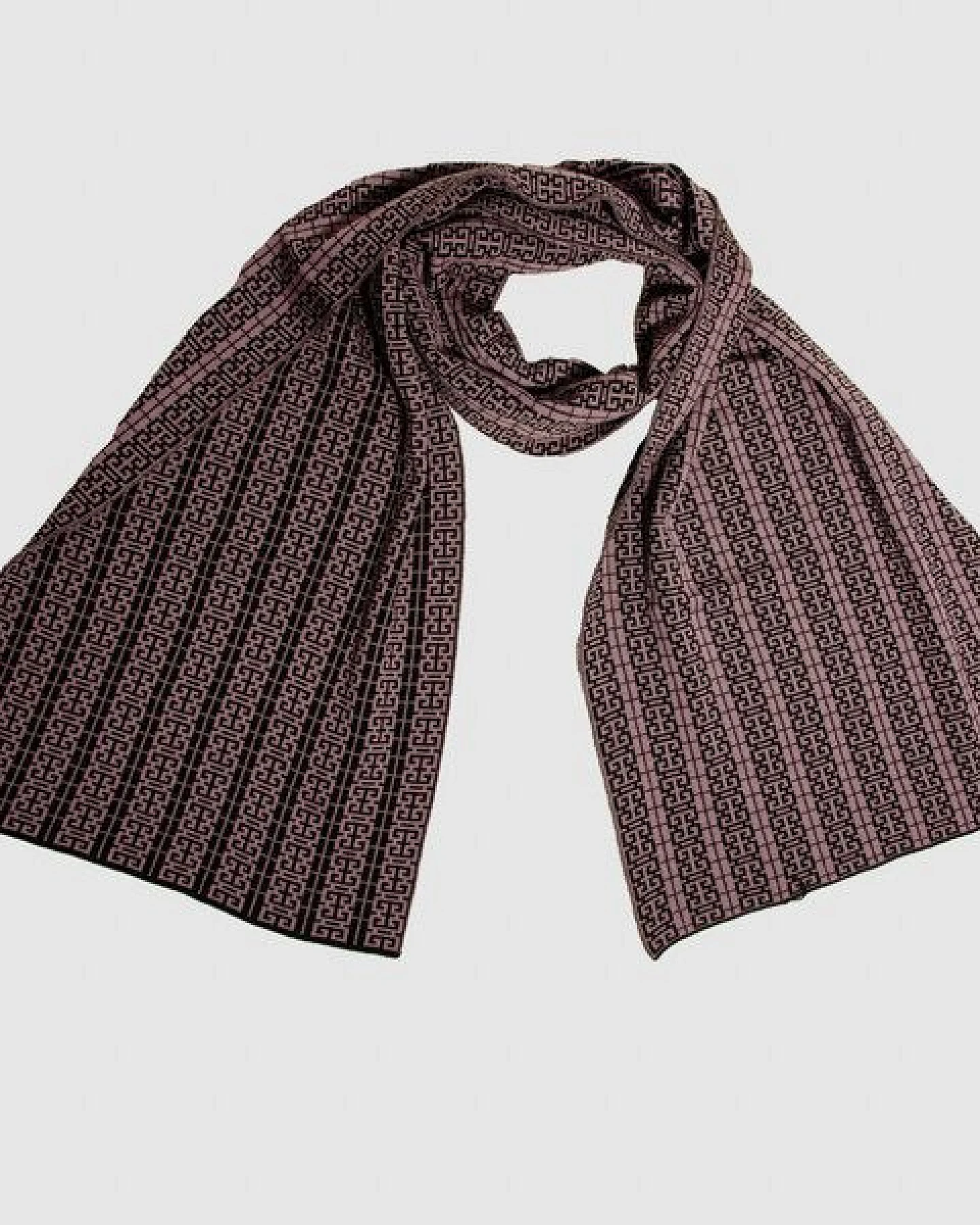 LANARTO slow fashion Schal Muster 'Peking' zweifarbig gestrickt aus mulesingfreier Merinowolle – Ansicht 3