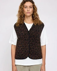 Produktseite: Mazine Printed Teddy Weste mit Leo-Muster