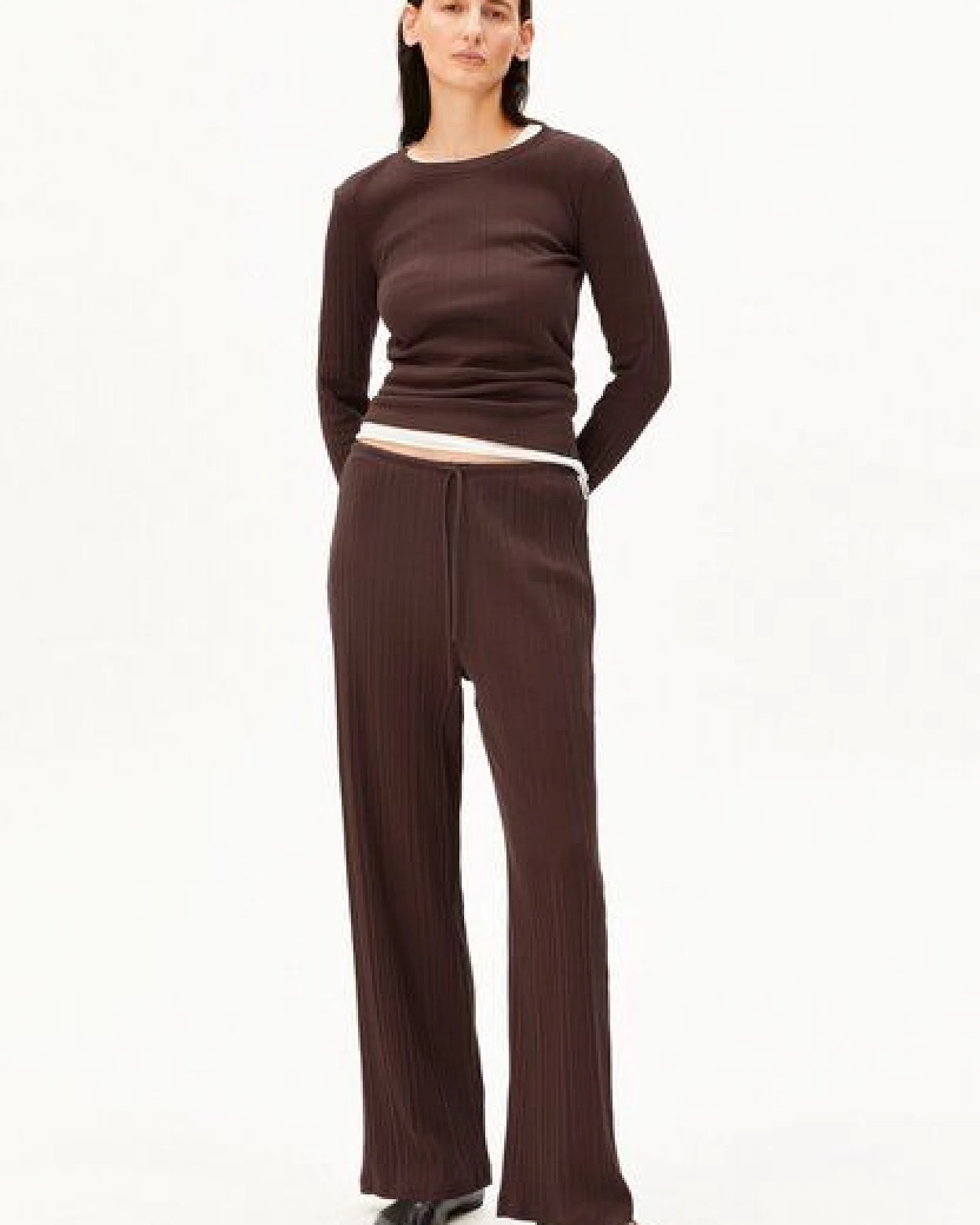ARMEDANGELS POINTELLE PYJAMA Damen Pointelle Pyjama Hose aus 100% Bio-Baumwolle – Ansicht 4
