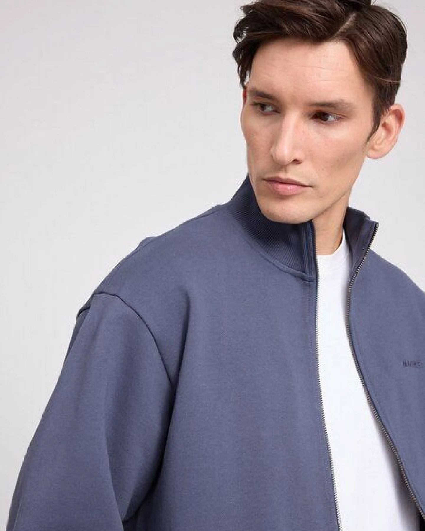 Mazine Herren Stehkragen Zipper mit aus 100% Bio-Baumwolle – Ansicht 2