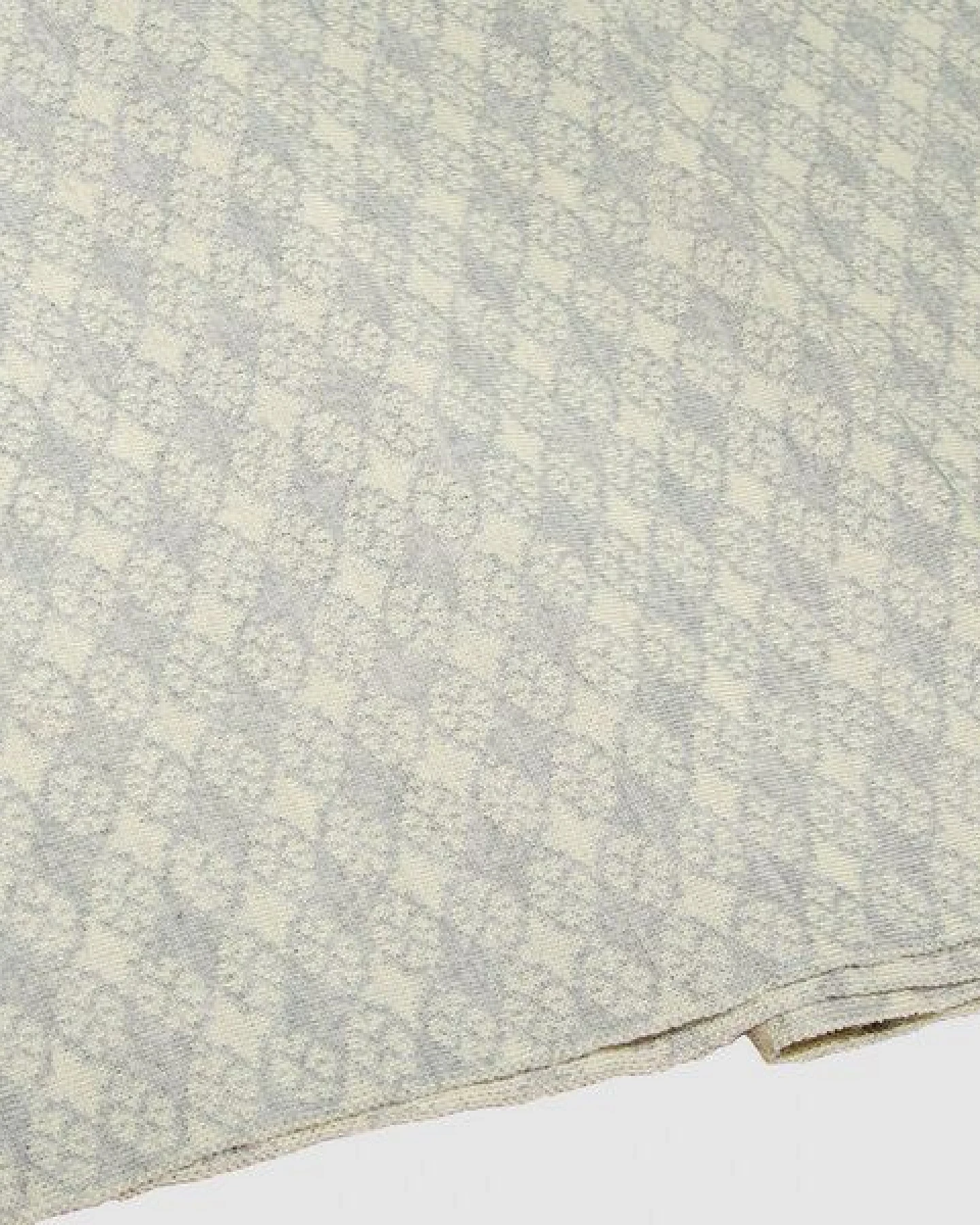 LANARTO slow fashion Schal Muster 'Blütenkaro' zweifarbig gestrickt aus mulesingfreier Merinowolle – Ansicht 3
