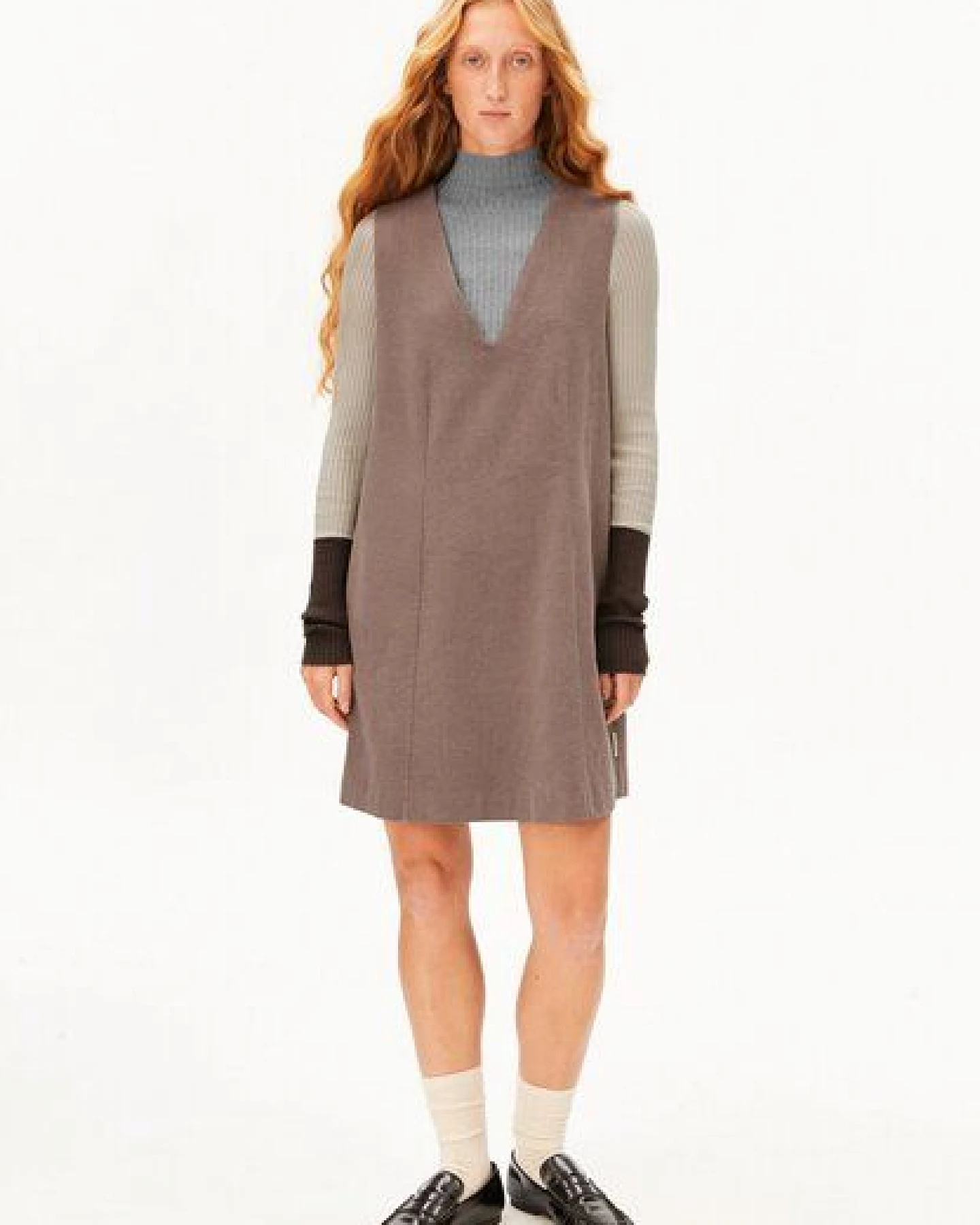 ARMEDANGELS HERRINGBONE PINAAFO Damen Kleid aus Bio-Baumwoll Mix – Ansicht 4