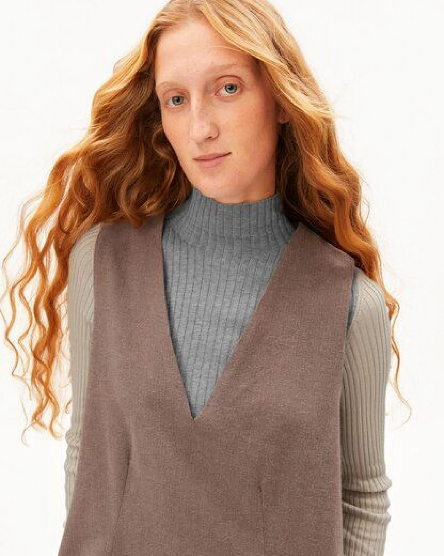 ARMEDANGELS HERRINGBONE PINAAFO Damen Kleid aus Bio-Baumwoll Mix – Ansicht 3