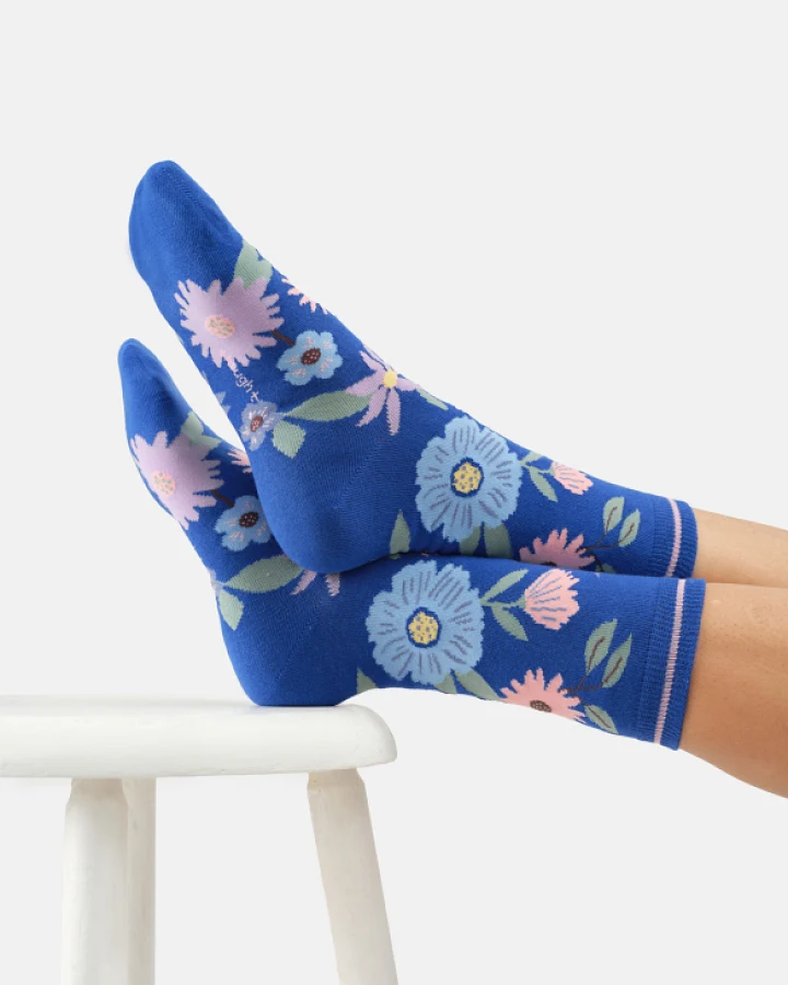 Socken Modell: Winter Floral
