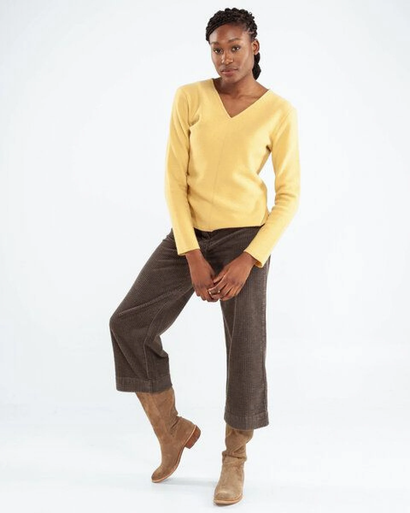 Alma & Lovis Pullover in Walkstoff aus reiner Bio-Wolle – Ansicht 2