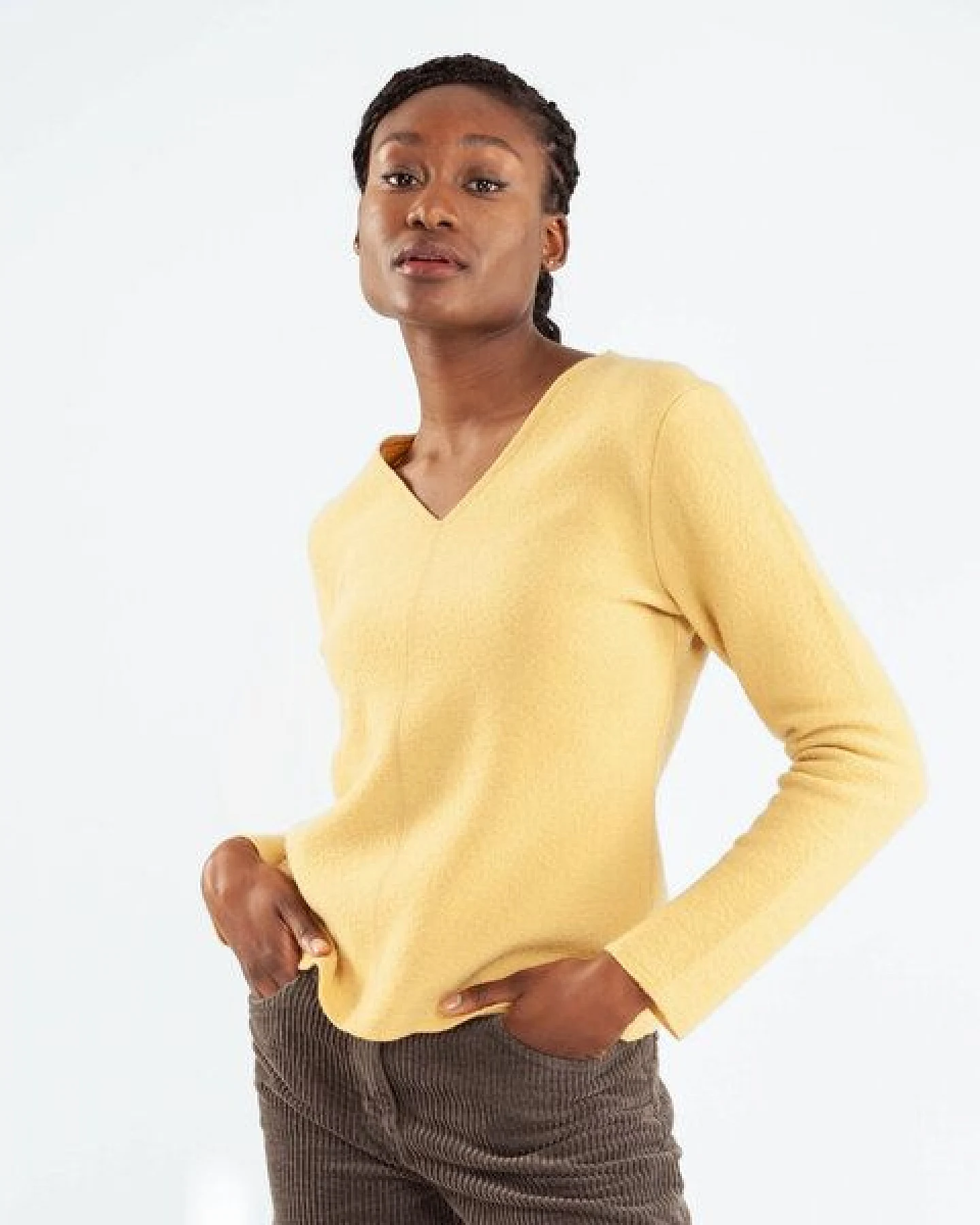 Alma & Lovis Pullover in Walkstoff aus reiner Bio-Wolle – Ansicht 3