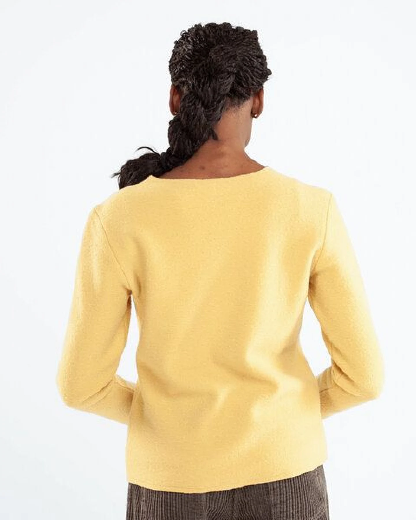 Alma & Lovis Pullover in Walkstoff aus reiner Bio-Wolle – Ansicht 4
