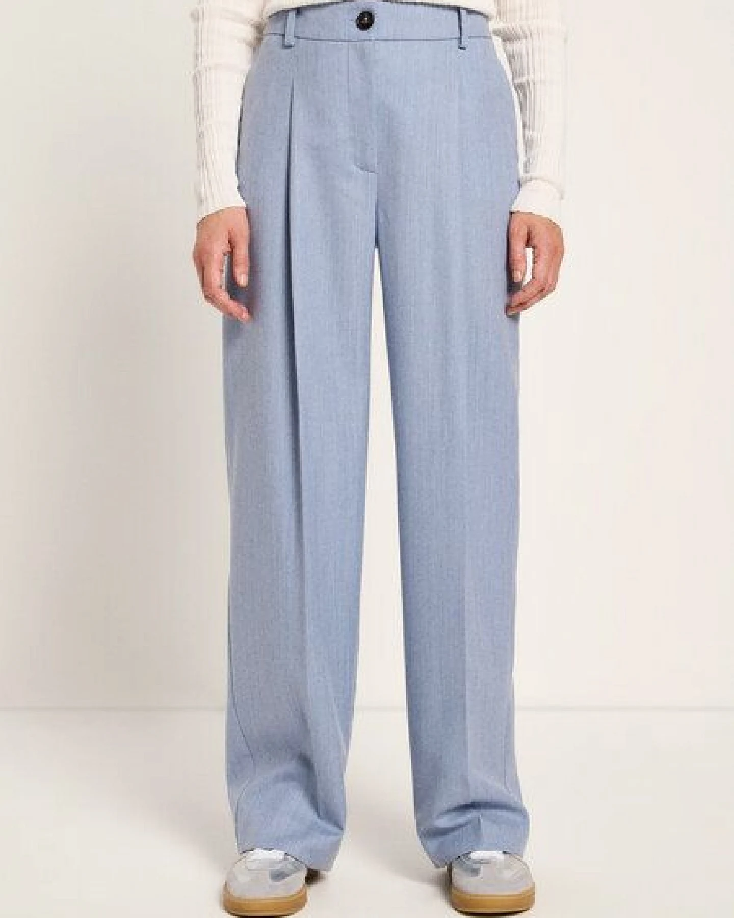 LANIUS Hose mit Bundfalte aus Bio-Schurwolle – Ansicht 4