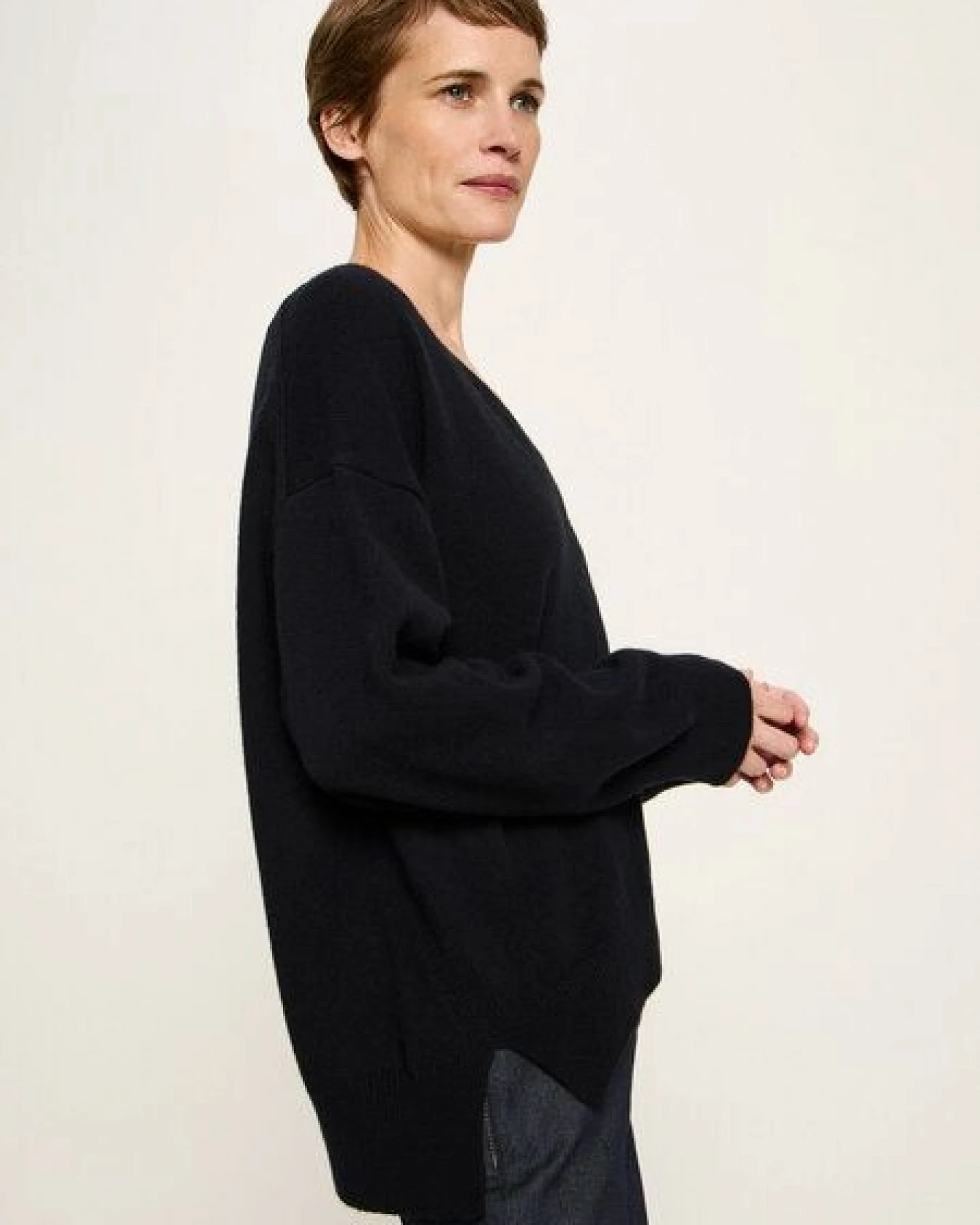 LANIUS Pullover mit V-Ausschnitt – Ansicht 4