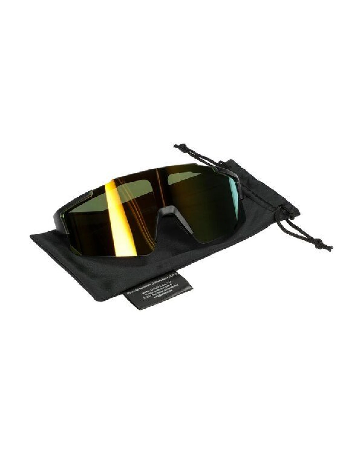 elasto Sportbrille mit UV-Schutz - verspiegelte Fahrradbrille aus RPET – Ansicht 3