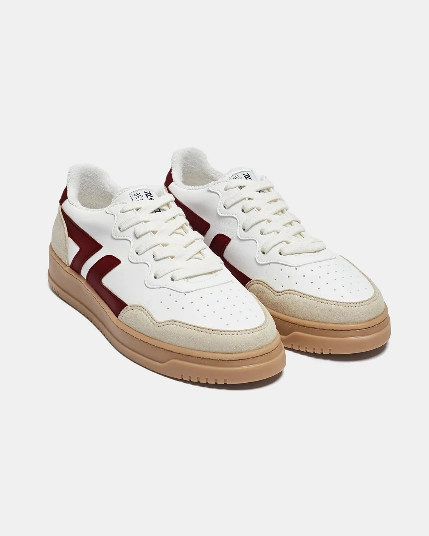 Zèta Herren vegan Sneaker Bêta B2 Bordeaux – Ansicht 2