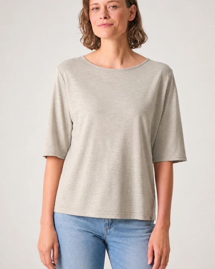Hempage Damen vegan T-Shirt Thistle Beige