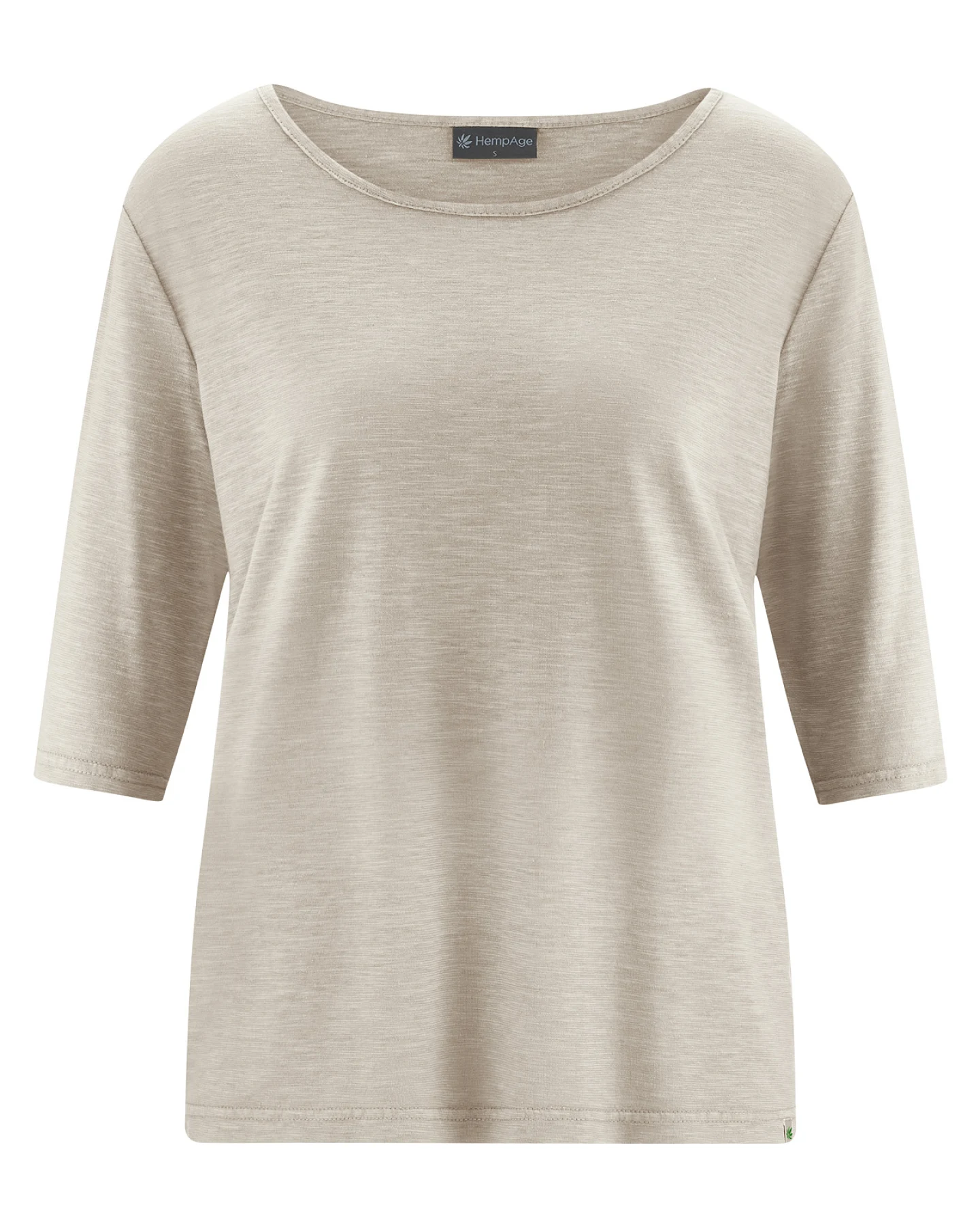 Hempage Damen vegan T-Shirt Thistle Beige – Ansicht 2