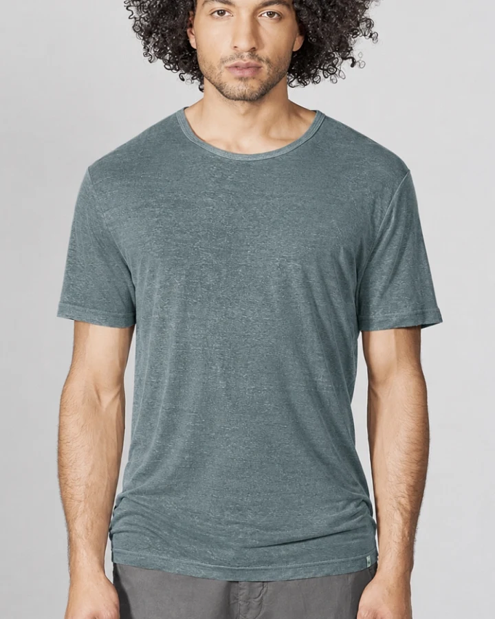 Hempage Herren vegan T-Shirt Regular Fit Titanium