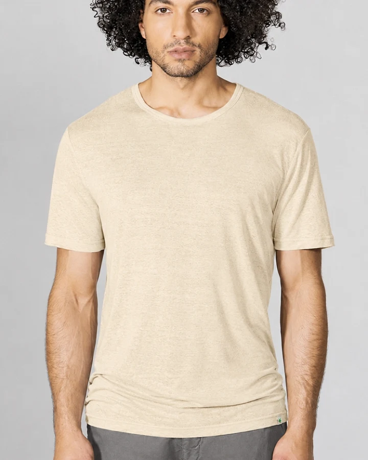 Hempage Herren vegan Herren T-Shirt Gobi Beige
