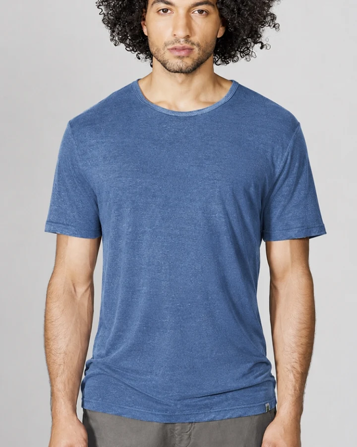 Hempage Herren vegan T-Shirt Regular Fit Blueberry