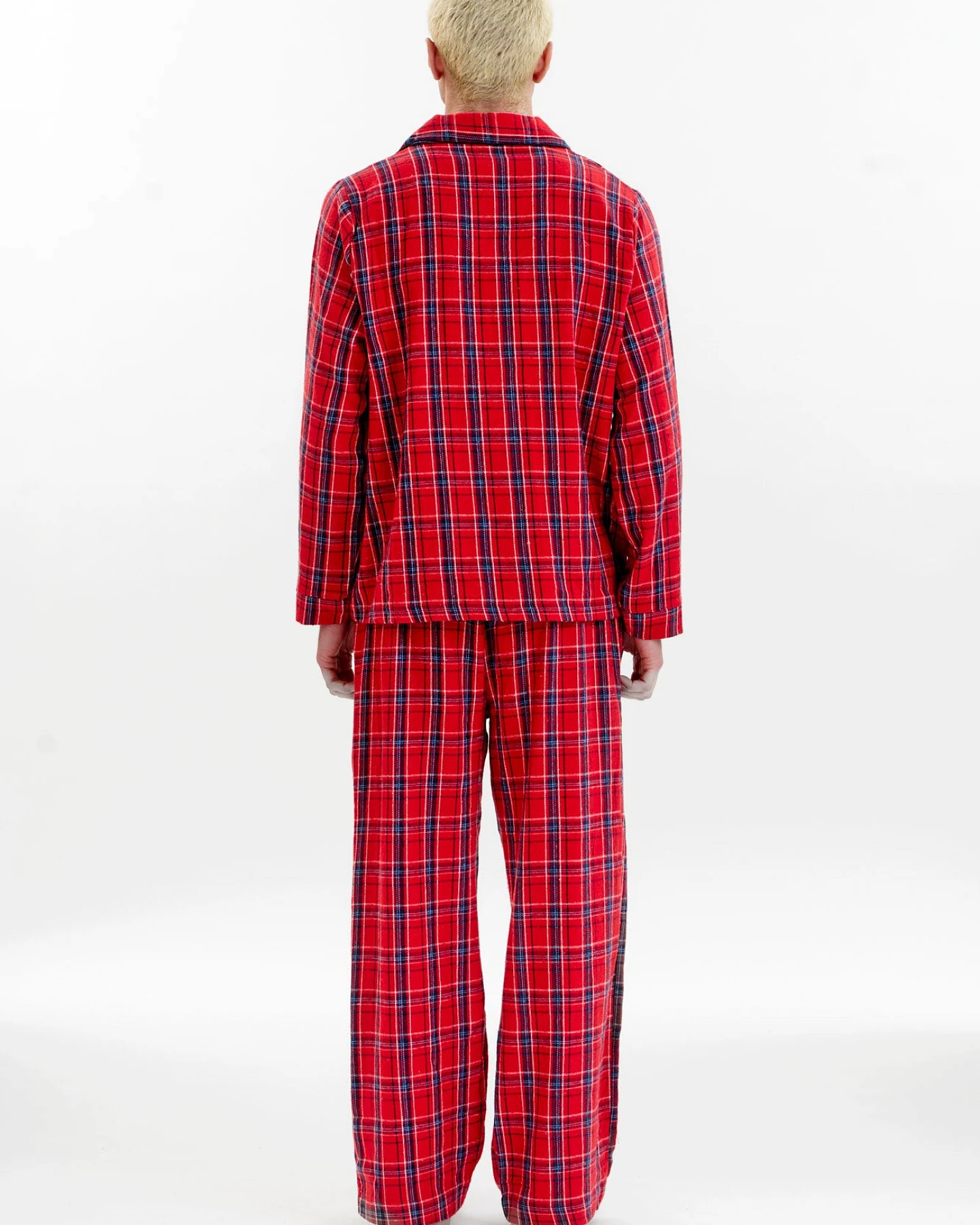 KOMODO Herren vegan Pyjama Set Jim Jam Rot – Ansicht 2