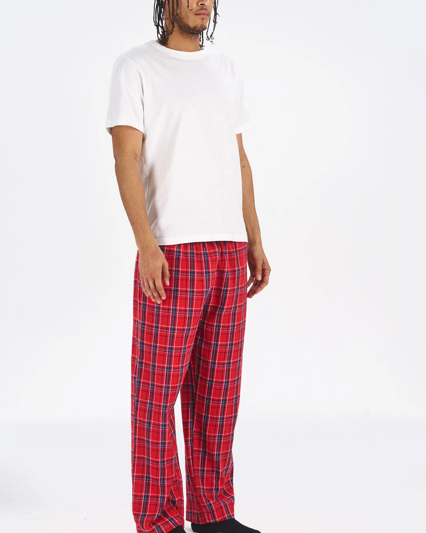KOMODO Herren vegan Pyjamahose Jim Jam Rot – Ansicht 2