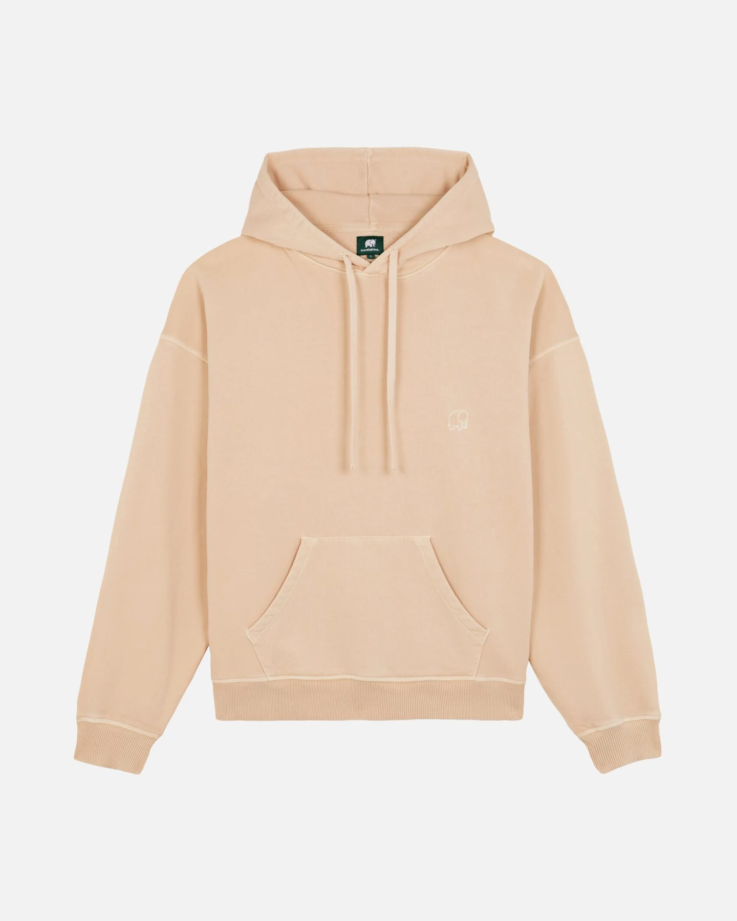 Trendsplant Damen vegan Hoodie Sunwashed Essential In Rauchgrau – Ansicht 2