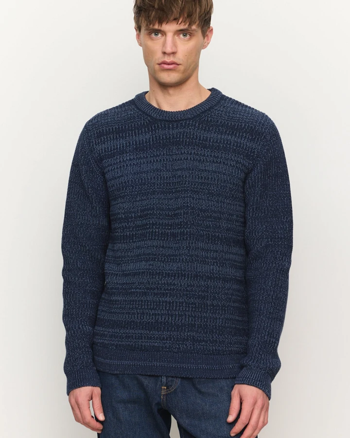 Recolution Herren vegan Pullover Cress In Dunkelblau
