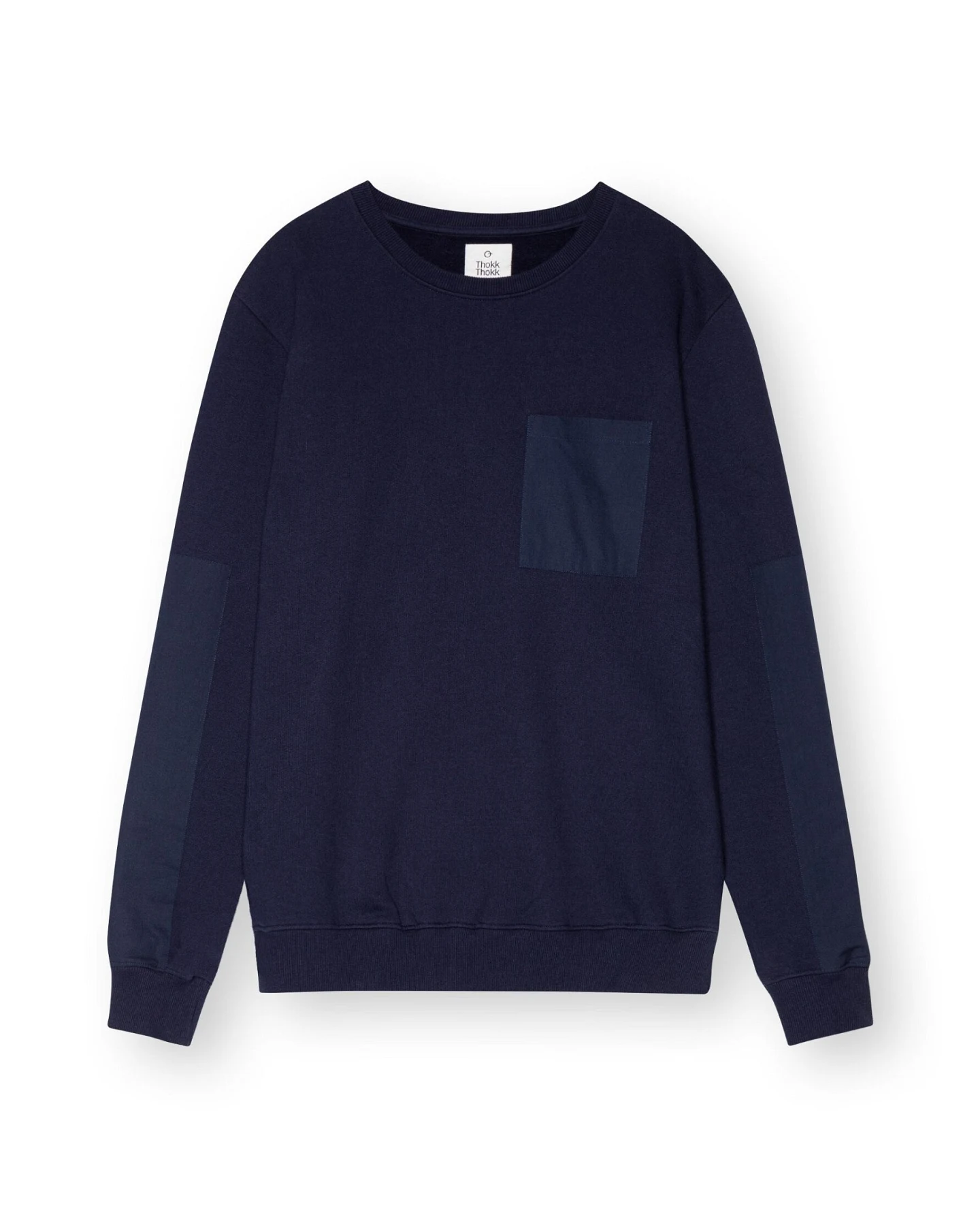 ThokkThokk Herren vegan Pullover In Dunkelblau – Ansicht 2