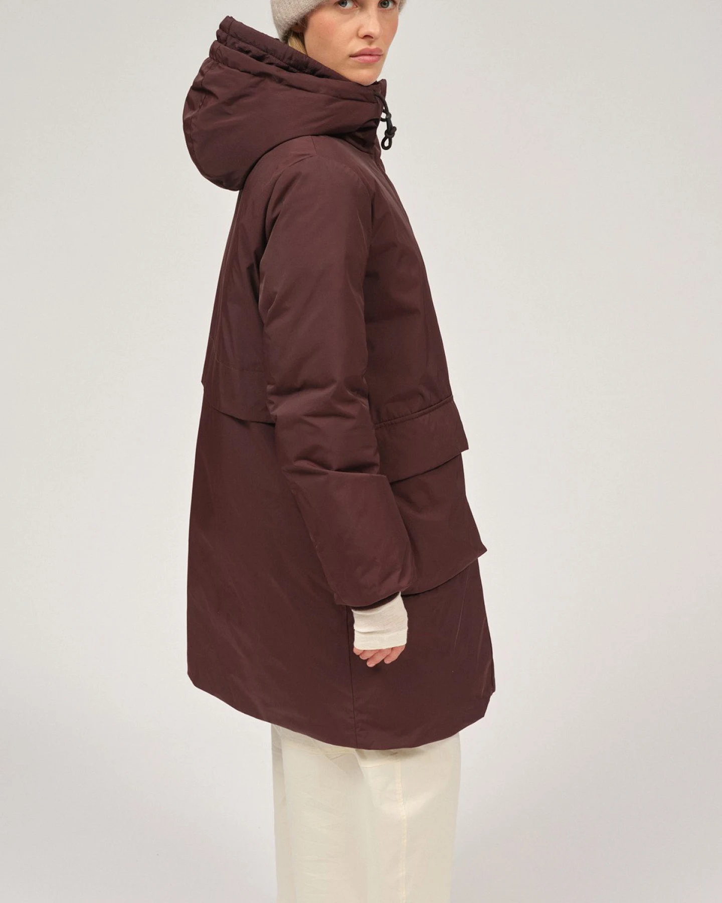 Parka Pina Dunkelbraun – Ansicht 3