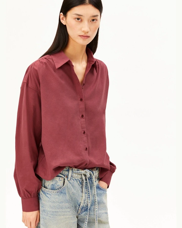 Produktseite: Bluse Efinaraa Flanell Rot