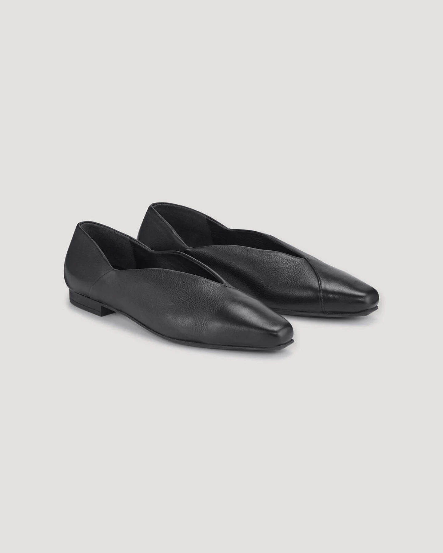 hessnatur Damen Ballerina aus Rindleder - schwarz - Größe 38 – Ansicht 3
