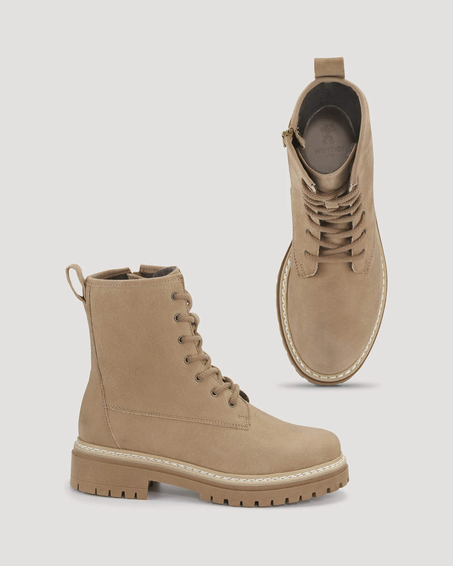 hessnatur Damen Schnürstiefel aus Rindleder - braun - Größe 36 – Ansicht 3