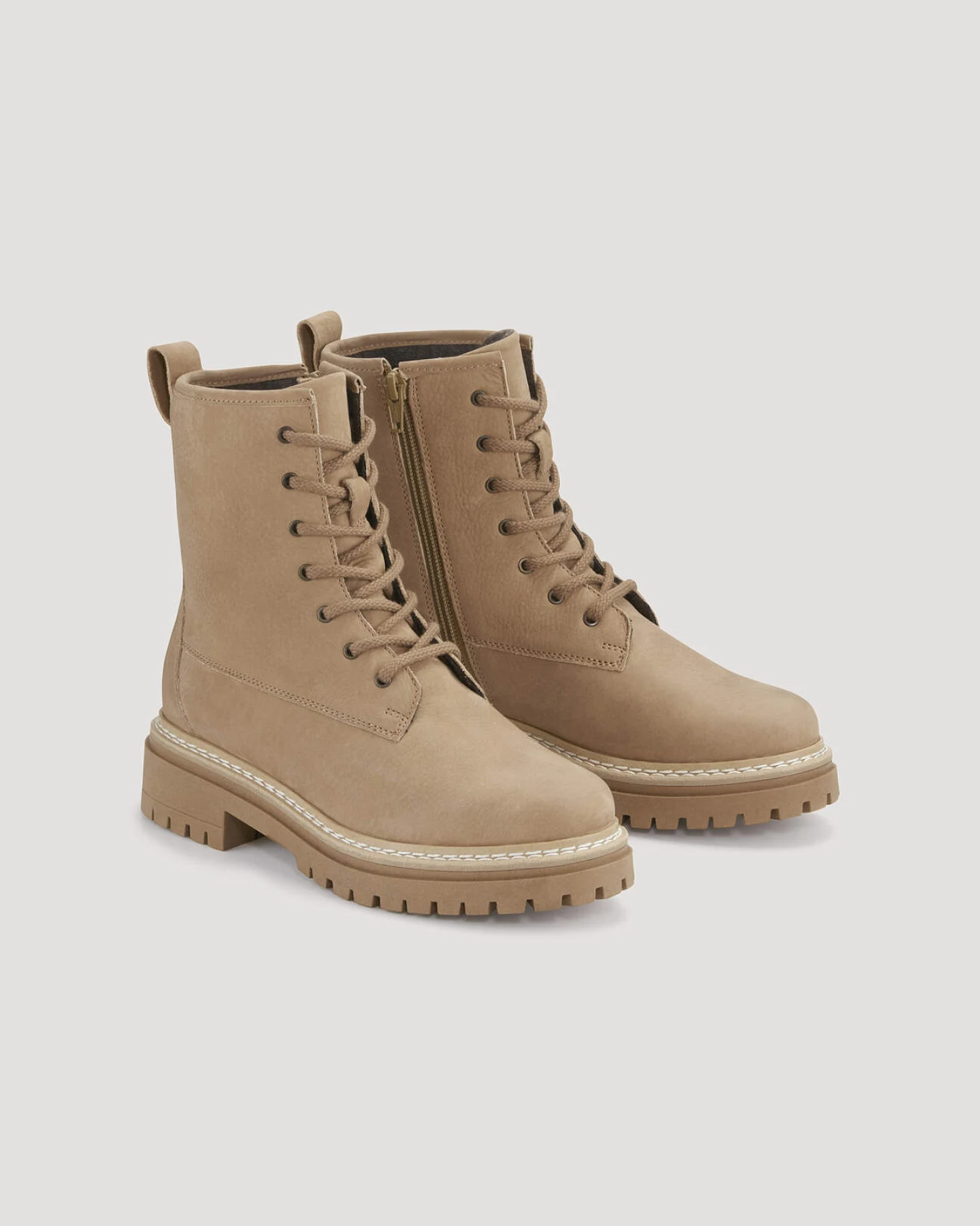hessnatur Damen Schnürstiefel aus Rindleder - braun - Größe 37 – Ansicht 4