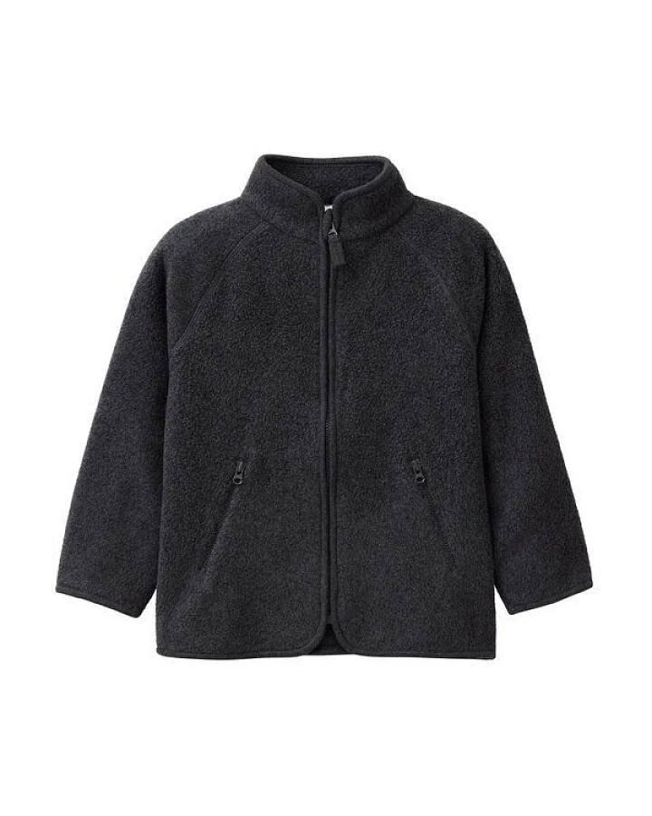 People Wear Organic Fleece Jacke, grau mélange