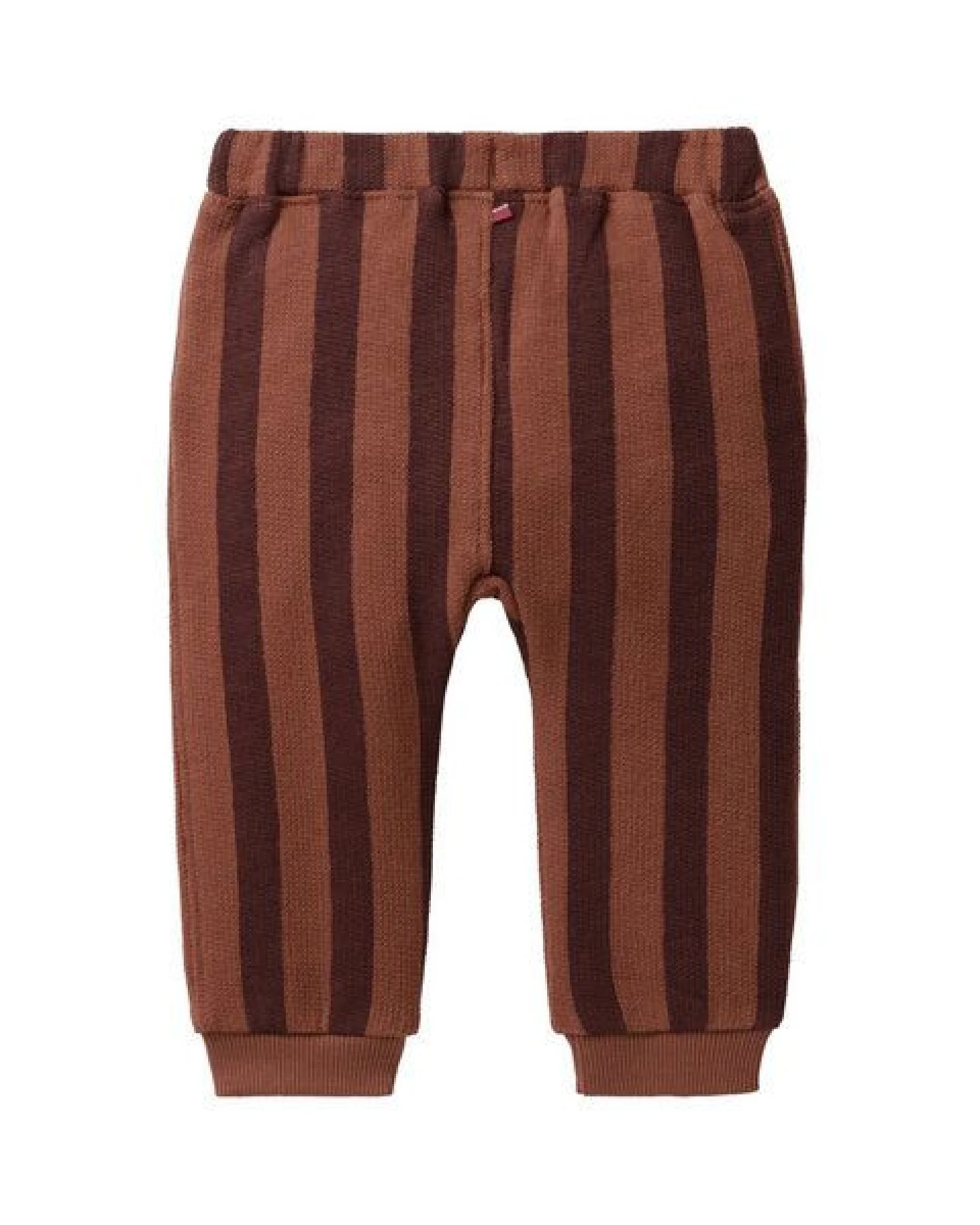 People Wear Organic Sweat Hose, braun gestreift – Ansicht 2