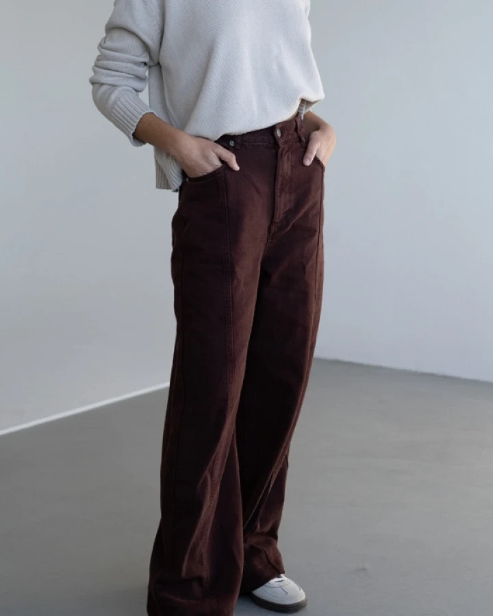 Näz Damen vegan Hose Denim Elsa Braun