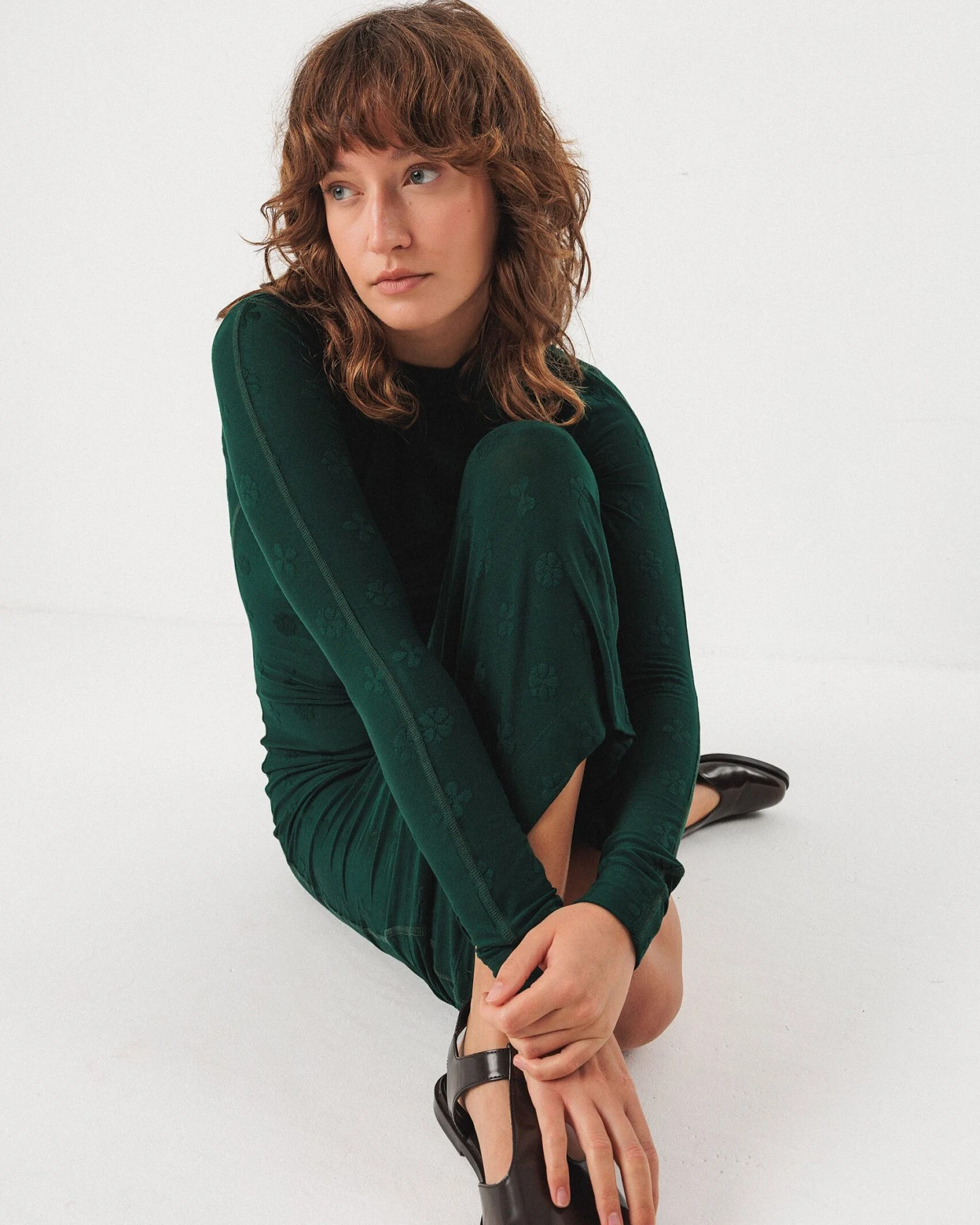 SKFK Damen vegan Kleid Gaua Grün – Ansicht 2
