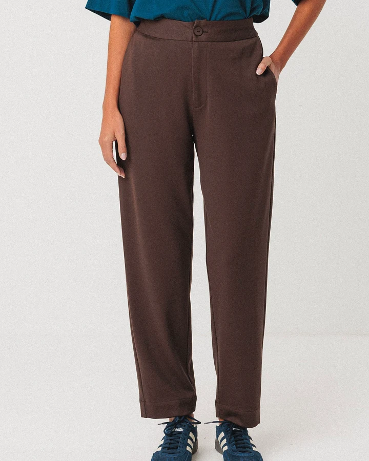 SKFK Damen vegan Hose Soraia Braun