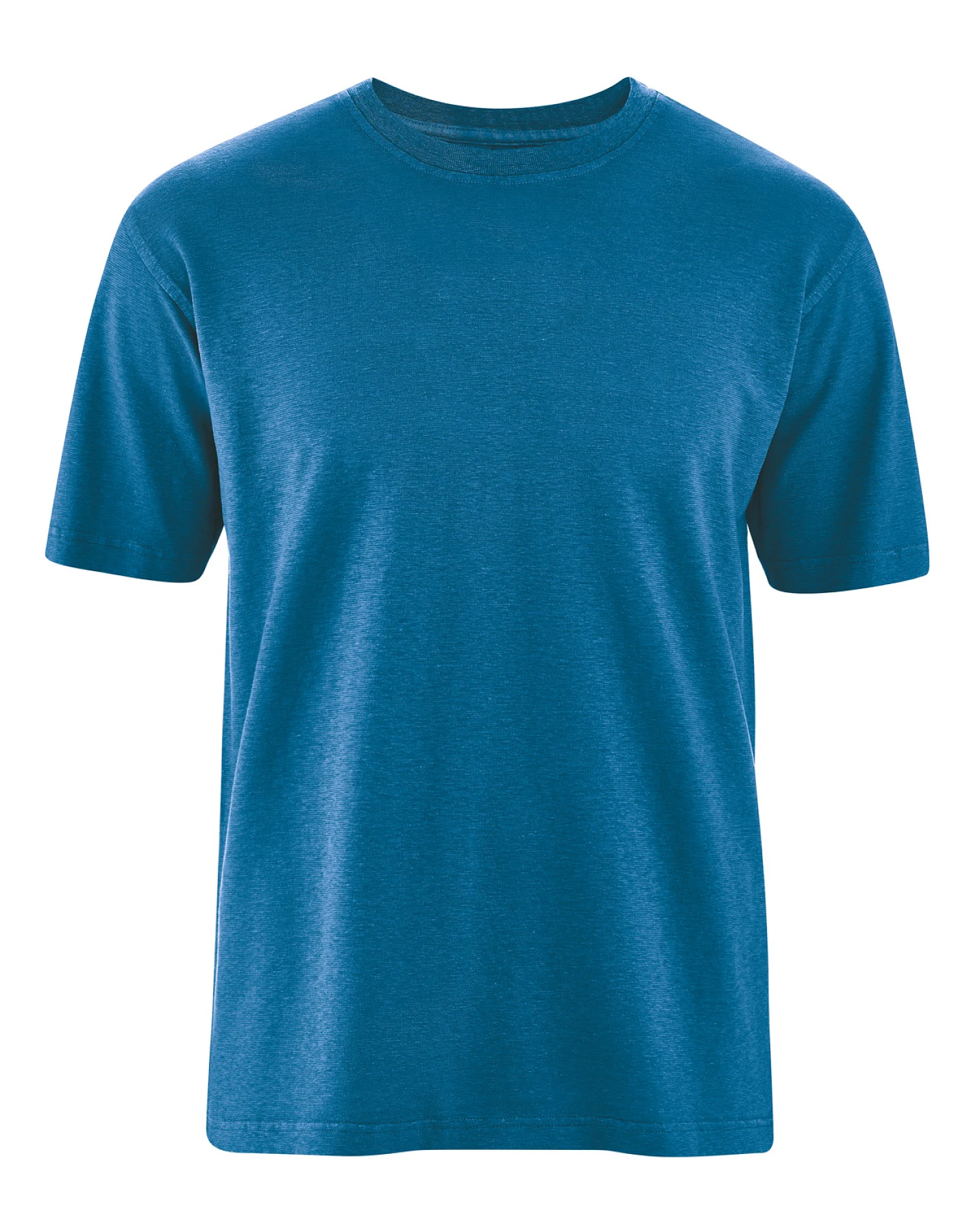Hempage Herren vegan T-Shirt Basic Meeresblau – Ansicht 2