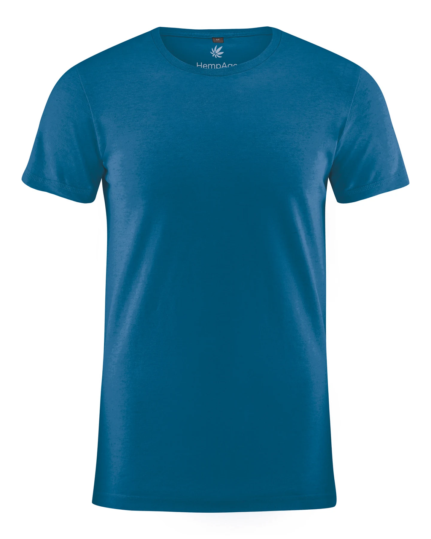Hempage Herren vegan T-Shirt Slim Fit Meeresblau – Ansicht 2