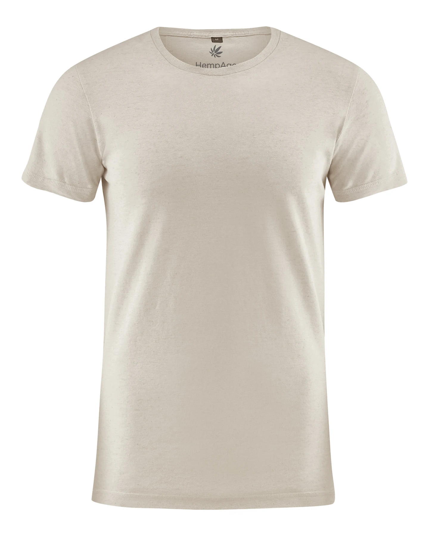 Hempage Herren vegan T-Shirt Slim Fit Thistle Beige – Ansicht 2