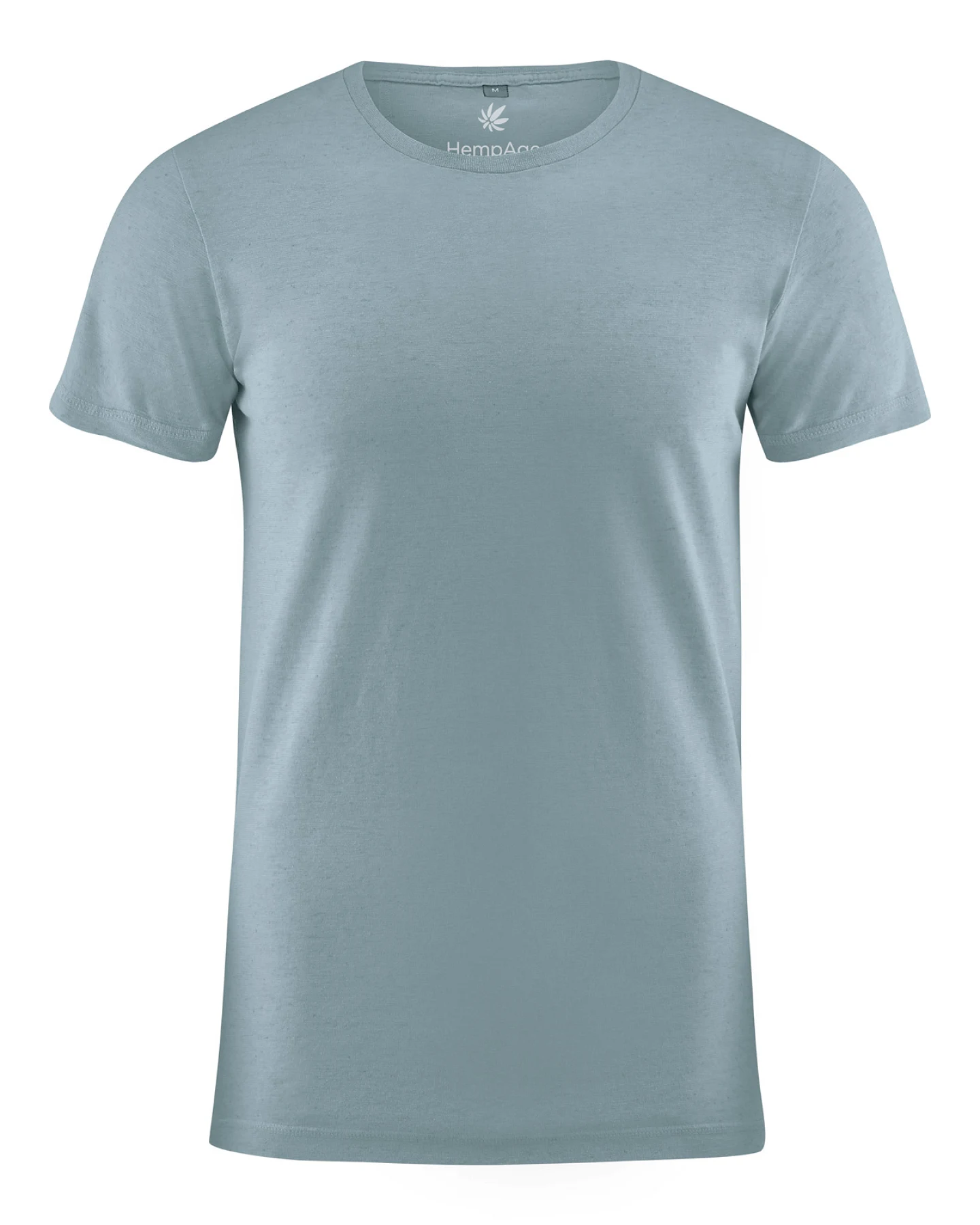 Hempage Herren vegan T-Shirt Slim Fit Aloe Blau – Ansicht 2