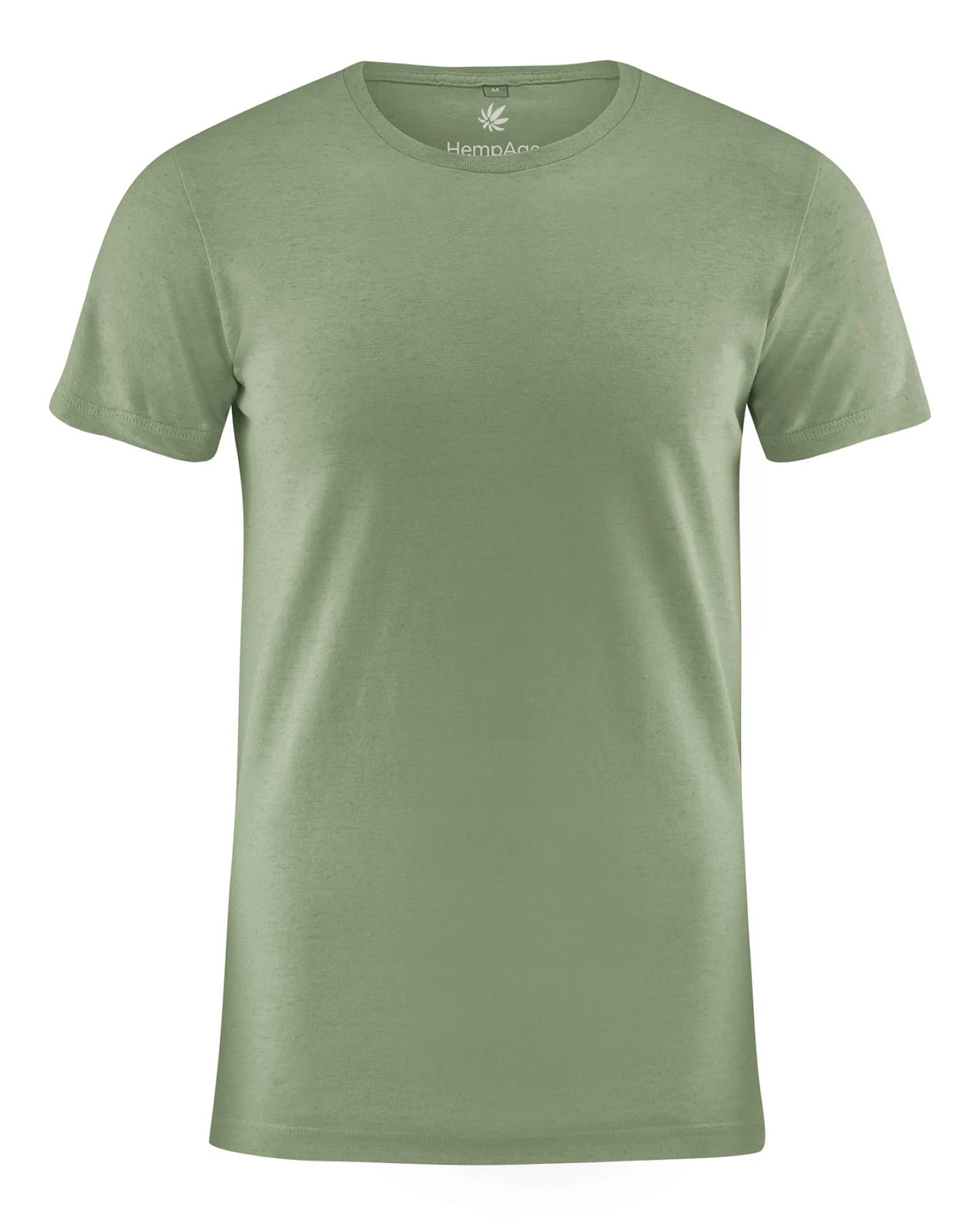 Hempage Herren vegan T-Shirt Slim Fit Kaktusgrün – Ansicht 2
